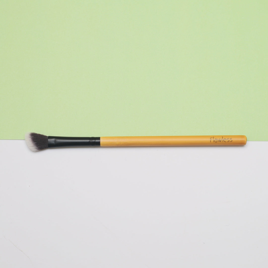 Angled Blending Bamboo Makeup Brush - Vegan, and Eco friendly