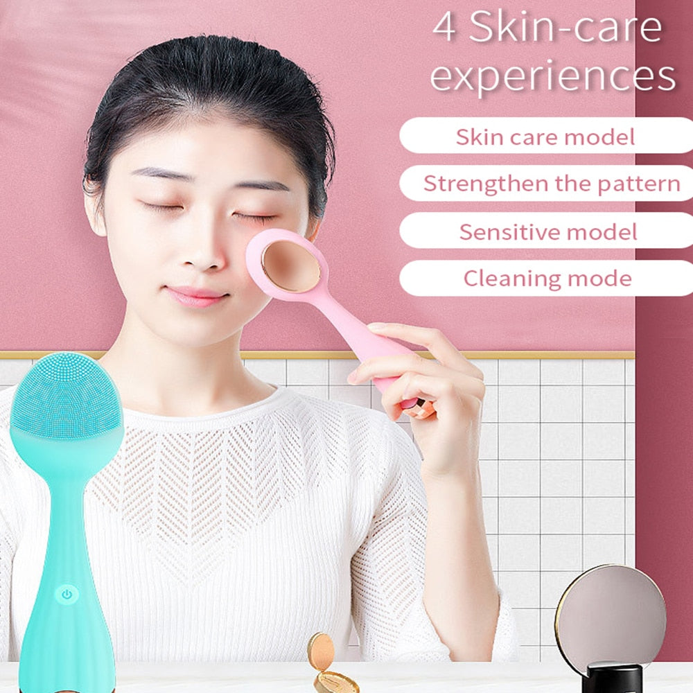 Facial Cleansing Brush Electric Sonic Face Brush For Makeup