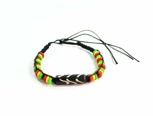 Chevron Pattern &amp; Rasta Vibes Friendship Bracelet