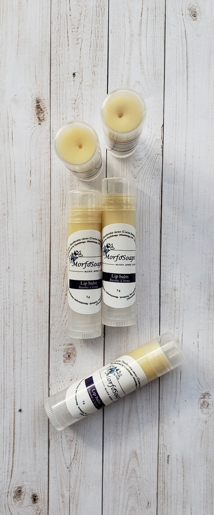 Natural Handmade Lip Balm, Unscented