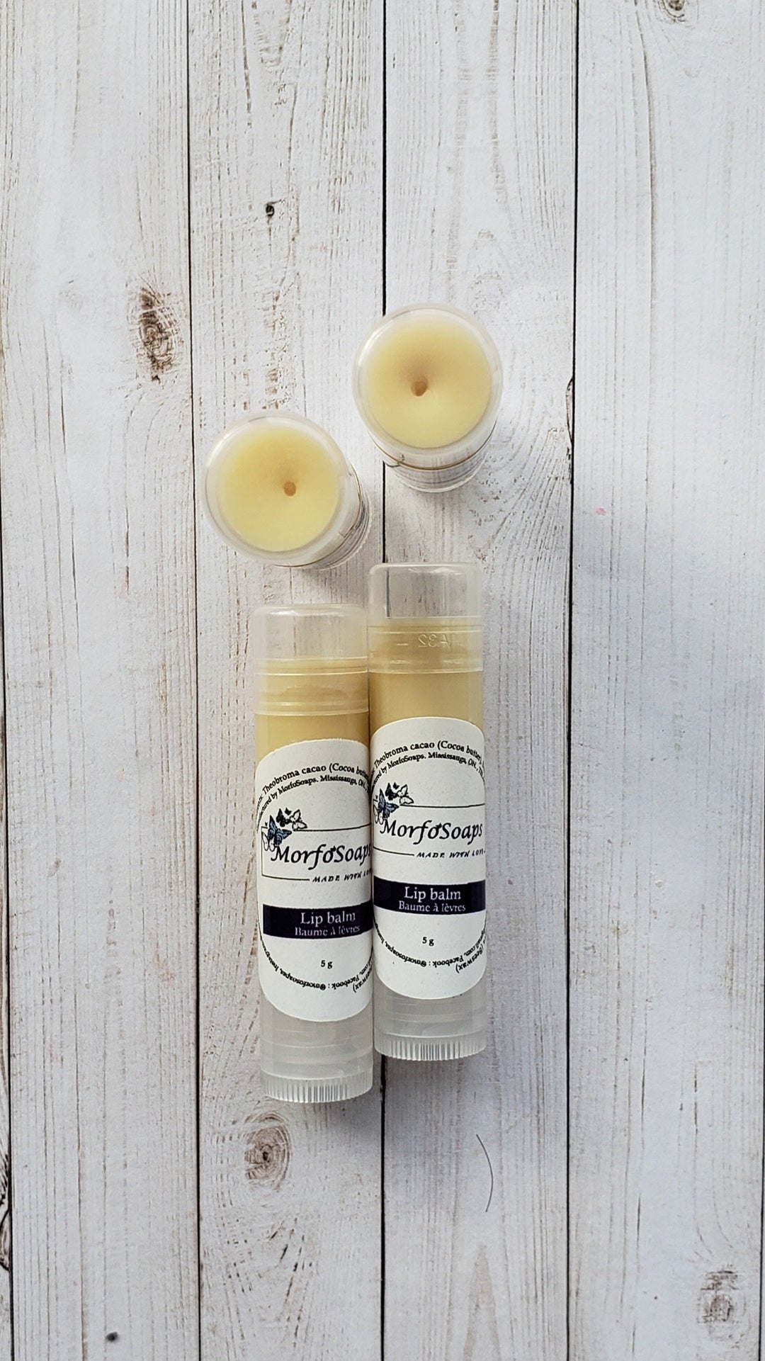 Natural Handmade Lip Balm, Unscented