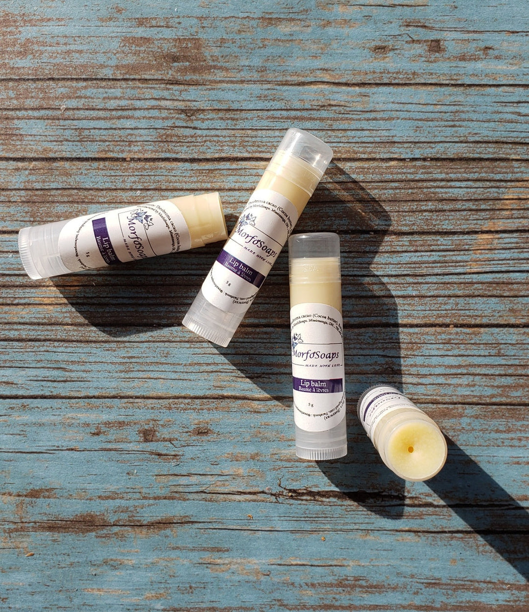 Natural Handmade Lip Balm, Unscented