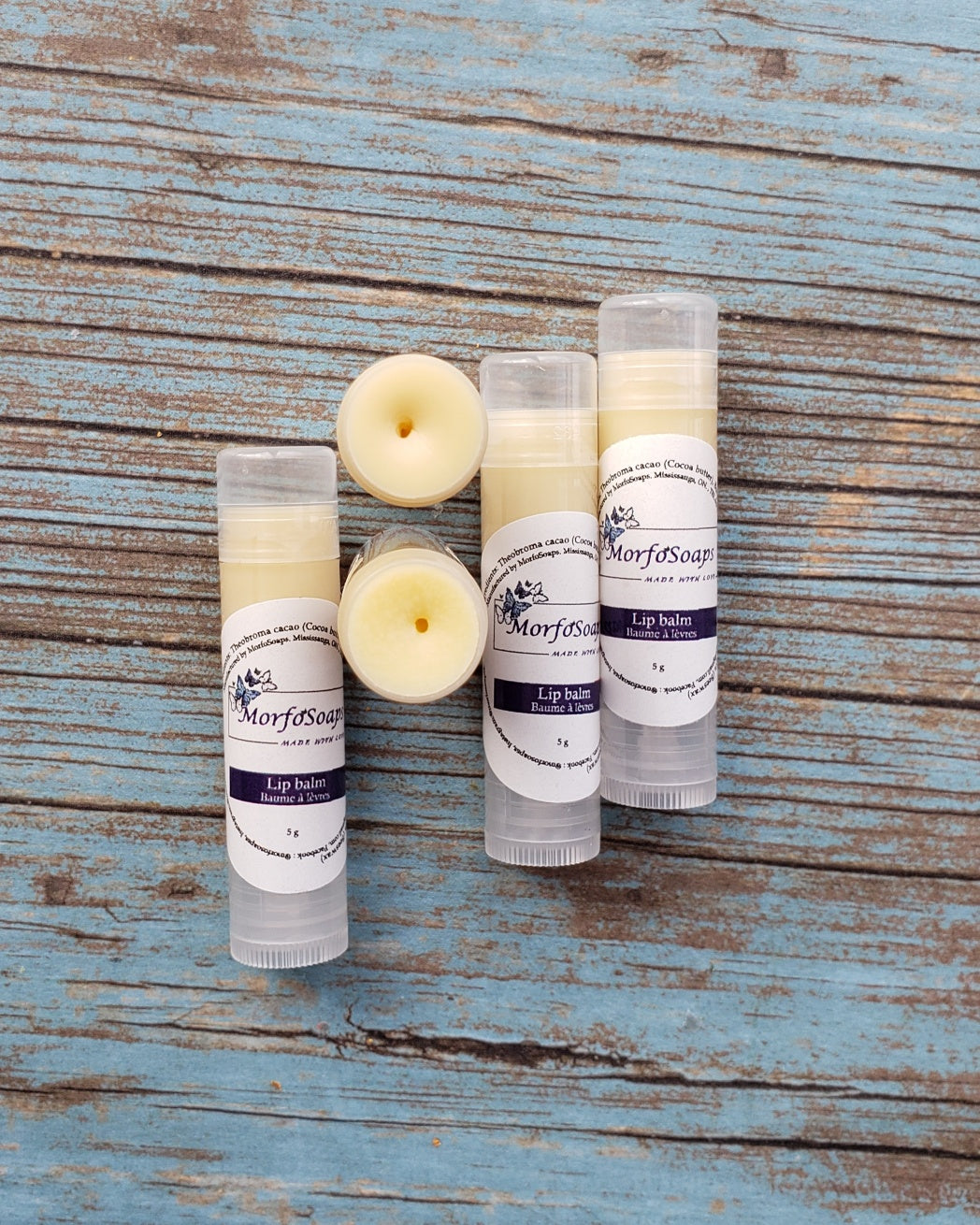 Natural Handmade Lip Balm, Unscented