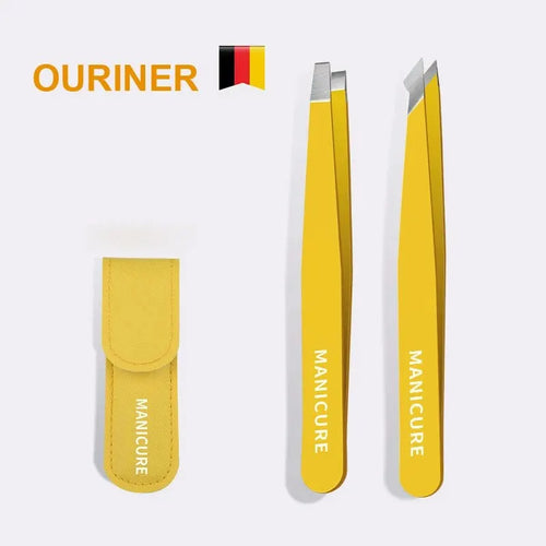 Eyebrow Tweezer Colorful Hair Beauty Fine Hairs Puller Stainless Steel