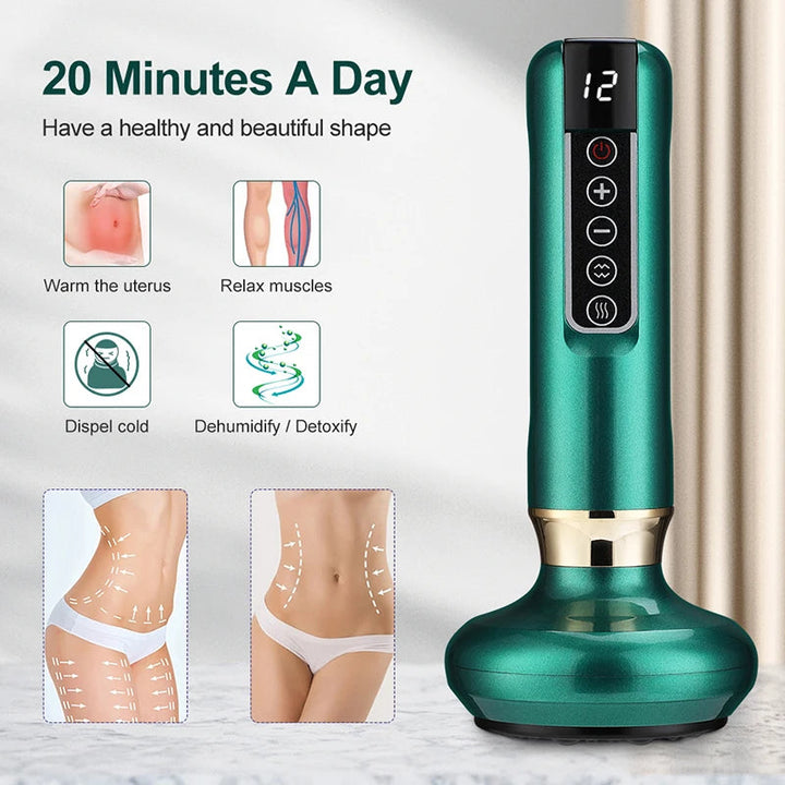 Electric Vacuum Cupping Massage Body Cups Anti-Cellulite Massager for