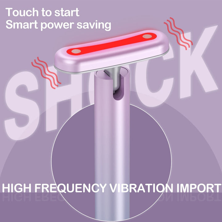 4 in 1 Facial Skincare Tool Red Light For Face Neck EMS Microcurrent