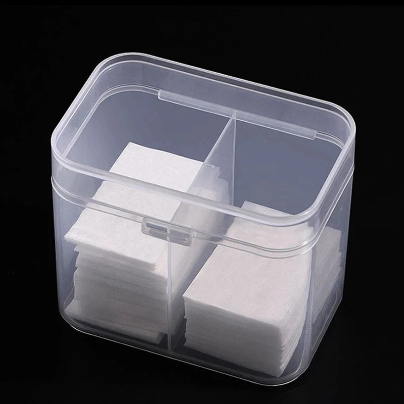 Portable Storage Box Nail Accessoires Wipes Cotton Pads Swab Rods