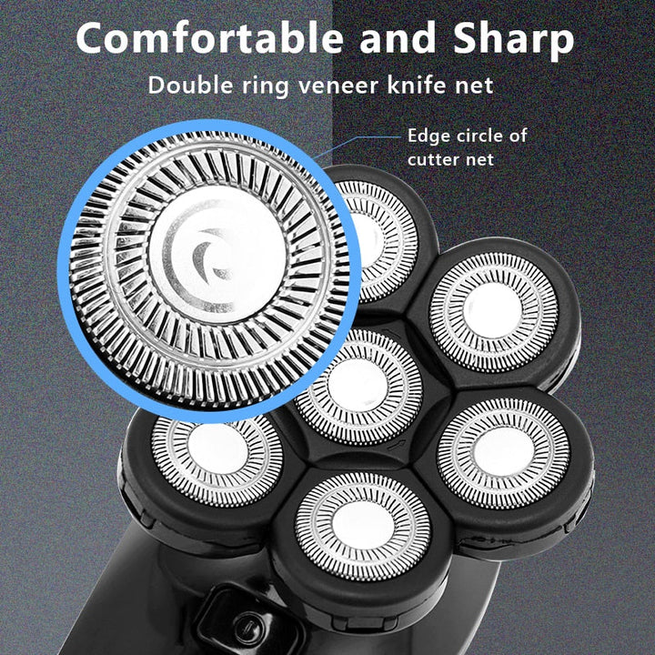 New Shaver For Men 7D Independently 7 Cutter Floating Head