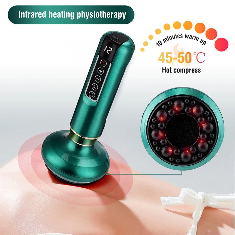 Electric Vacuum Cupping Massage Body Cups Anti-Cellulite Massager for