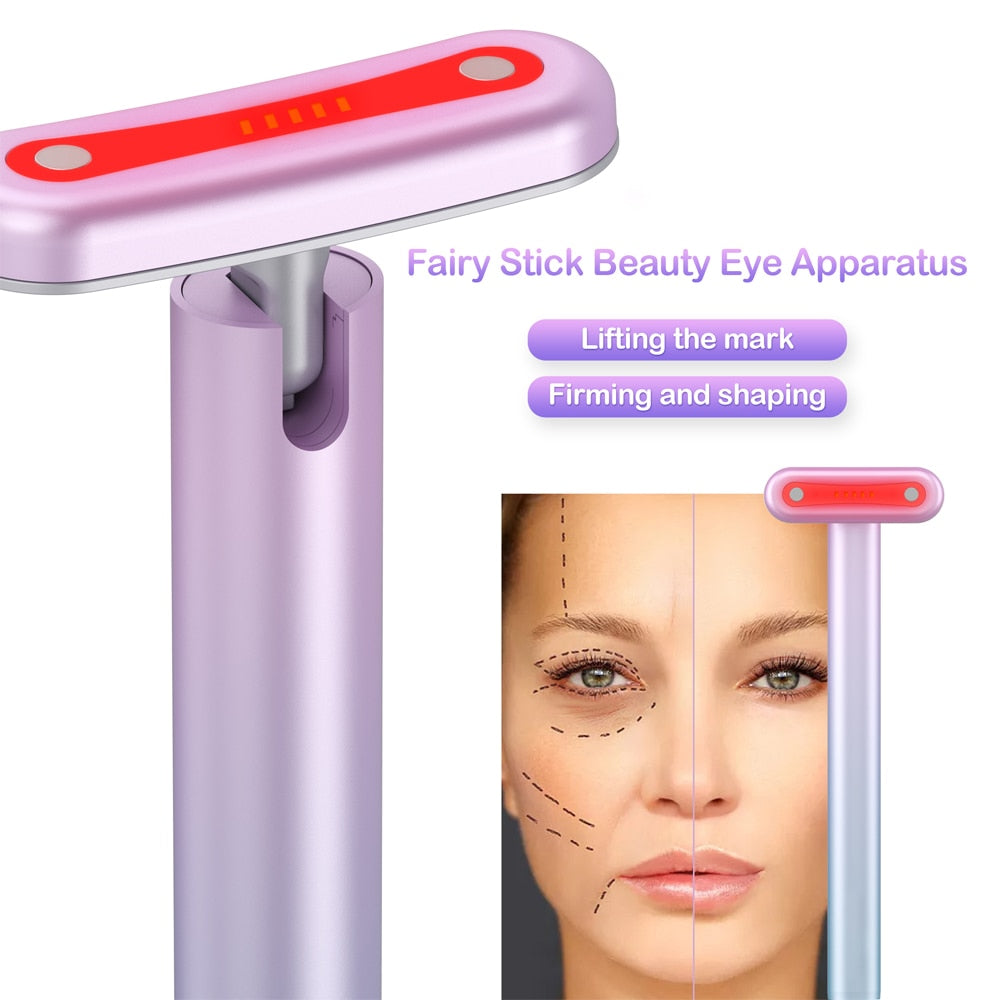 4 in 1 Facial Skincare Tool Red Light For Face Neck EMS Microcurrent