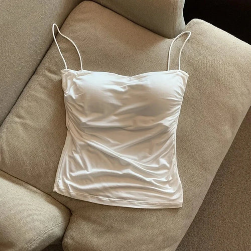 Summer Camis Tank Tops Women Thin Strap Bra Tanks For Woman Solid