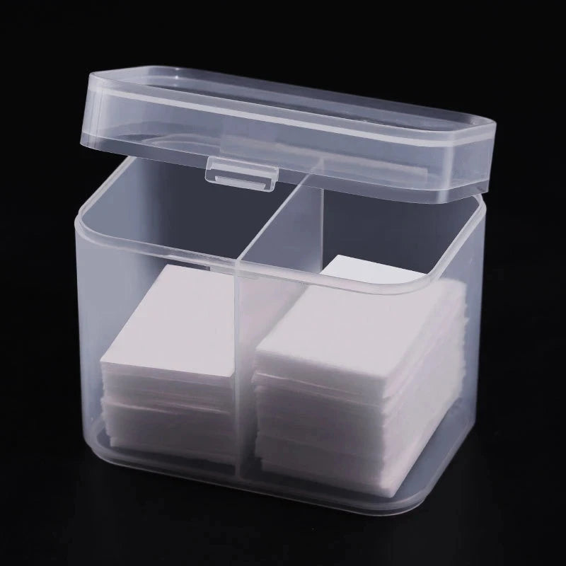 Portable Storage Box Nail Accessoires Wipes Cotton Pads Swab Rods