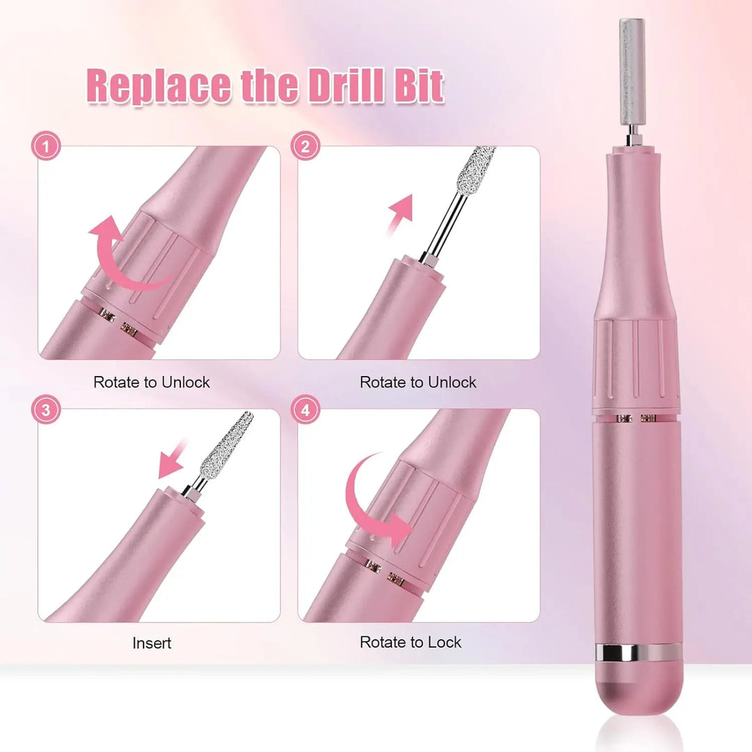 35000RPM Electric Nail Drill Machine for Professional Nails Portable