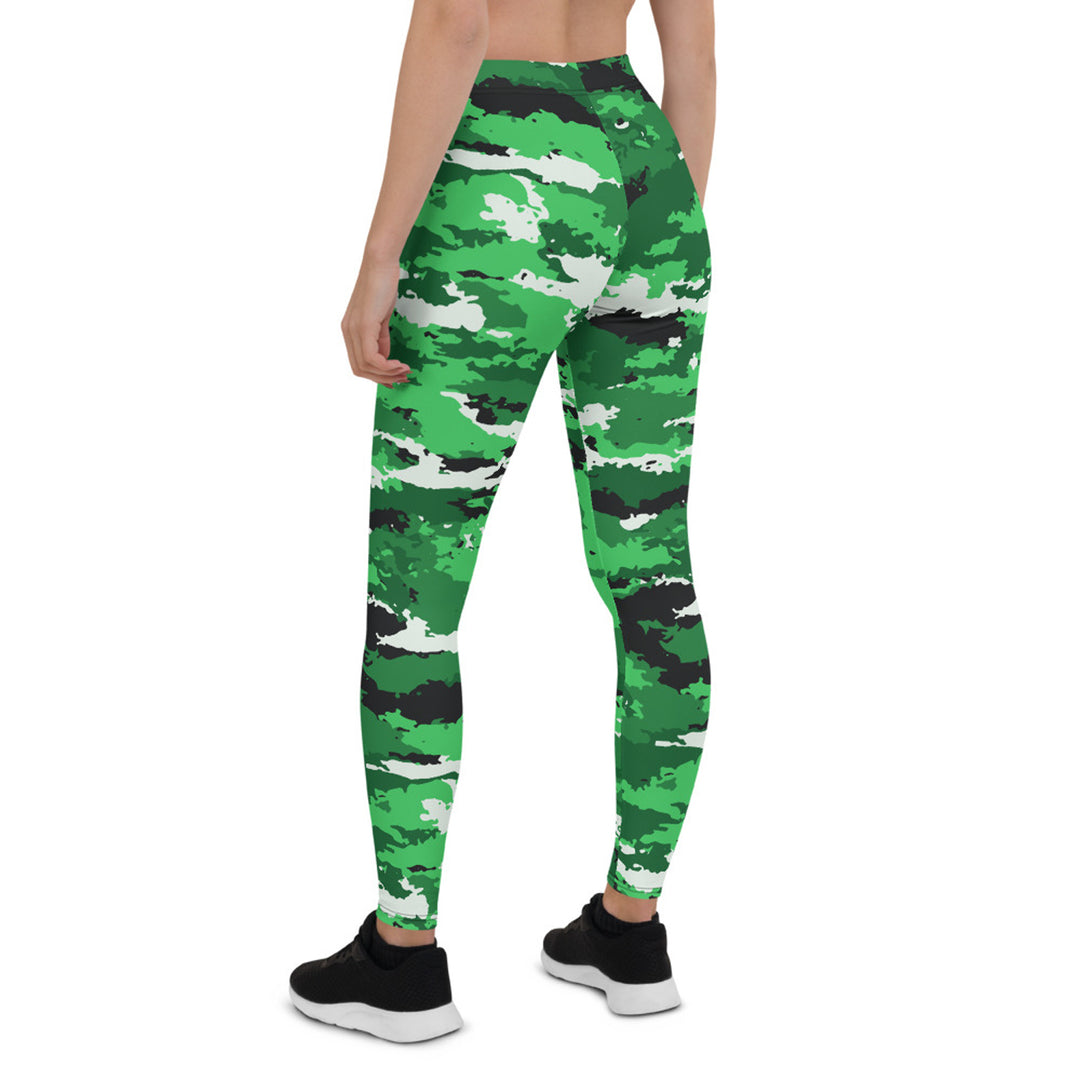 Green Camo Leggings for Women