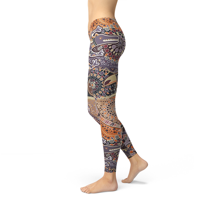 Womens Aboriginal Dreamtime Leggings