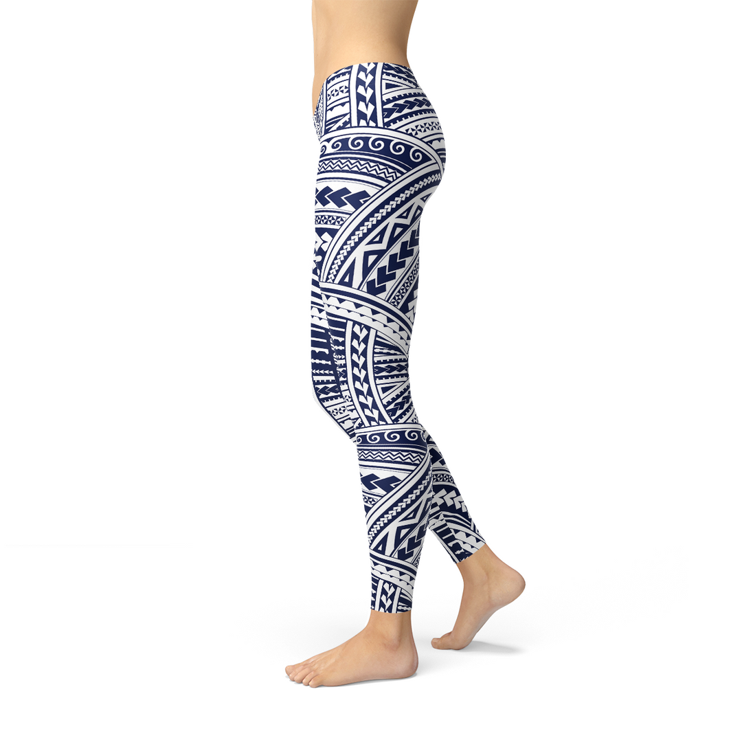 Polynesian Maori Tattoo Leggings