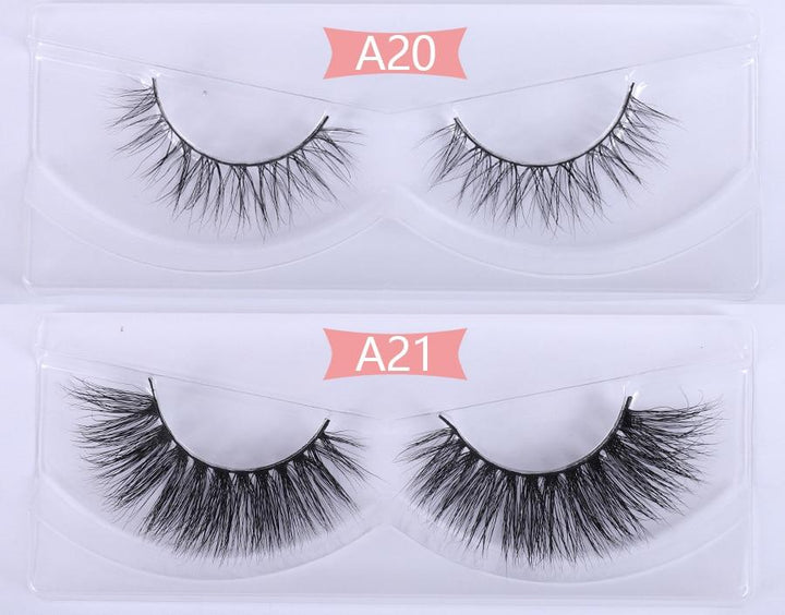 30 Pairs Wholesale No Box Mink Lashes Bulk Natural Hand Made Cruelty