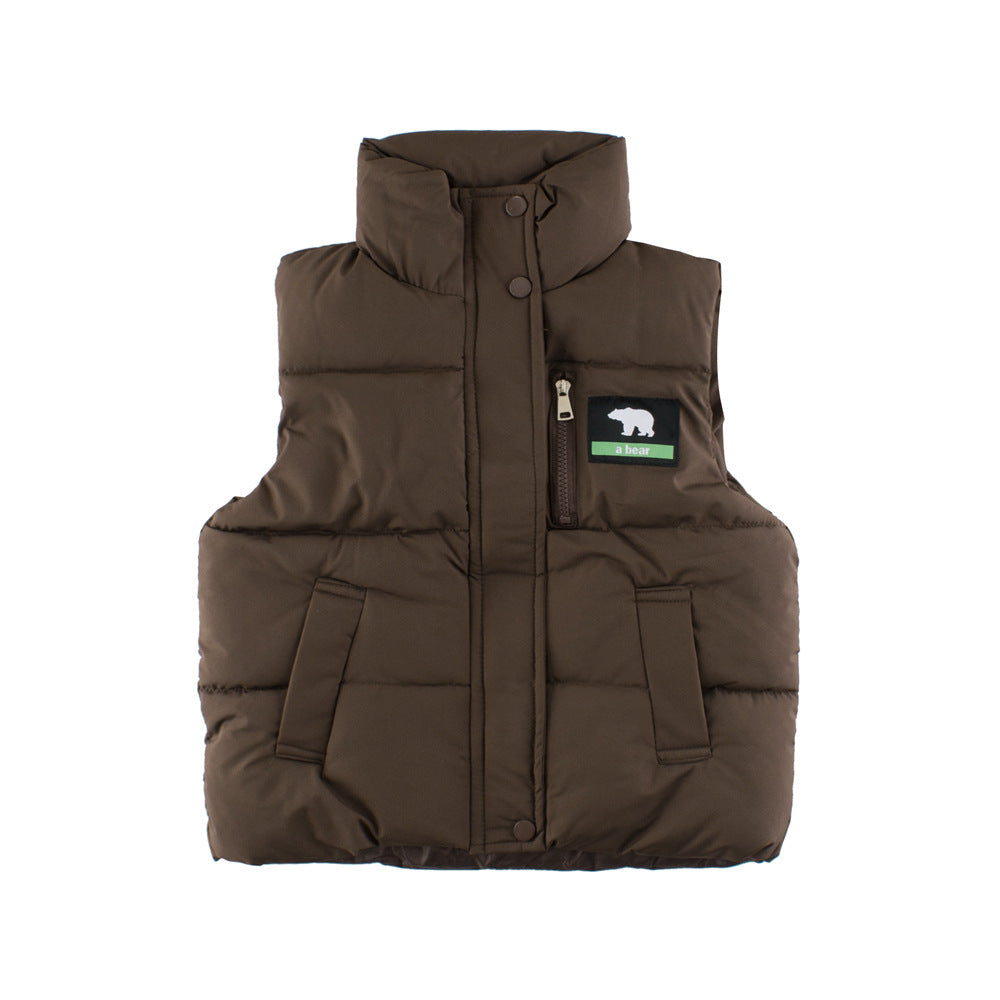 Style Kids’ Unisex Outerwear: Sleeveless Single Breasted Coat for